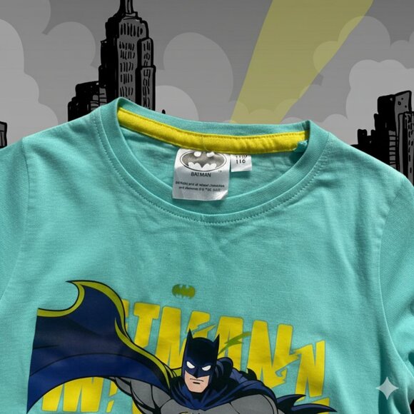 Batman Kids Pajama Set – Superhero Nightwear, Never Give Up Print NWT - Picture 4 of 5